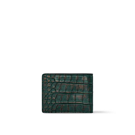 Mutliple Wallet Crocodilien Mat 